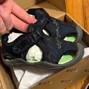 Mix No. 6 Kids Lil Aqua Shark Swim Sandals Size 7